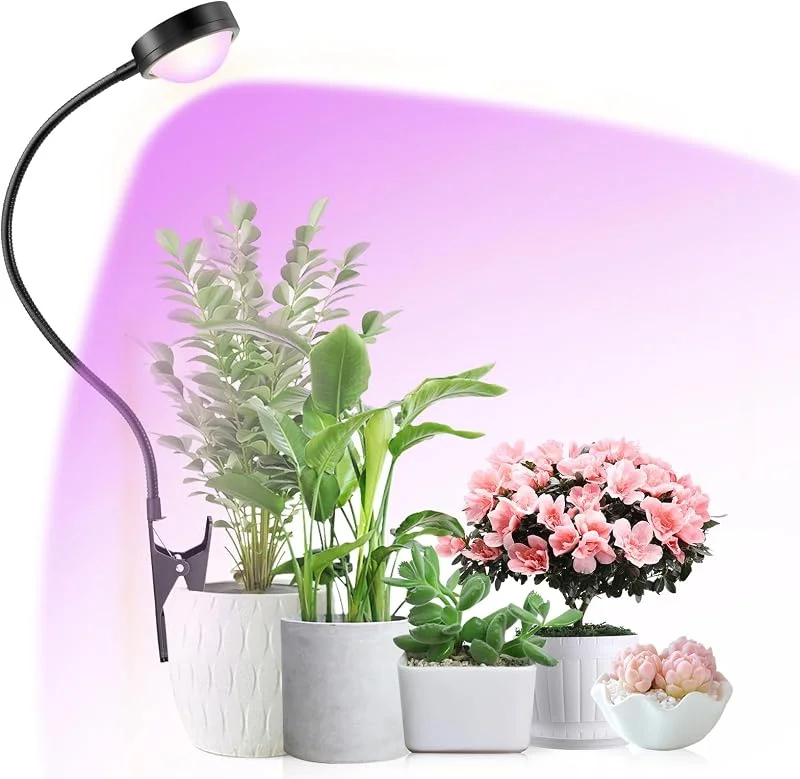 Candeeiro LED para plantas com lente ótica e temporizador — Aquecimento